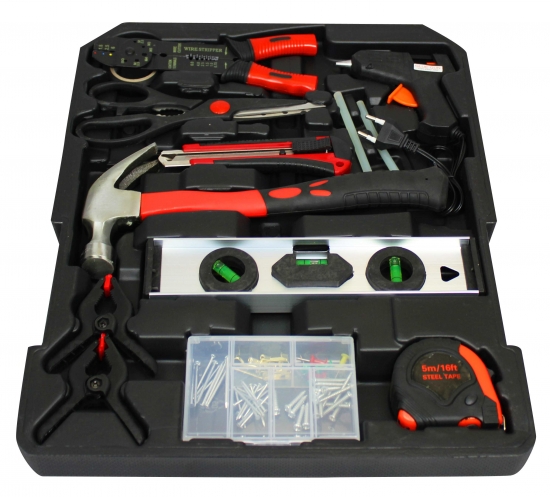 186pcs Tool set with Gold Rachen and Portable ABS Case 